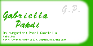 gabriella papdi business card